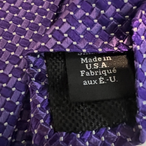 Men's Purple Tie - Picture 4 of 5